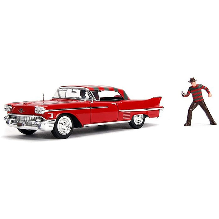 A Nightmare on Elm St - 1958 Cadillac Series 62, 1:24 Scale Diecast with Figure Hollywood Ride