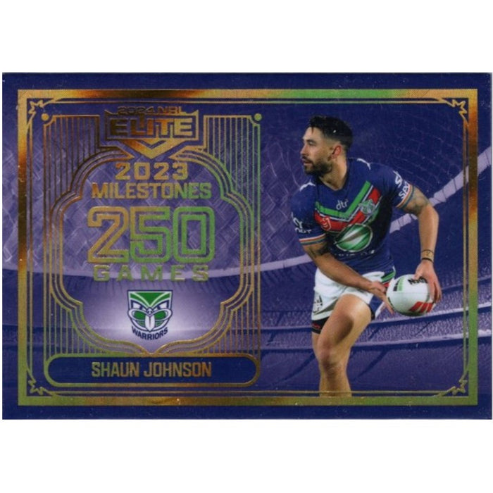 Shaun Johnson, 250 Games Case Card, 2024 TLA Elite NRL Rugby League