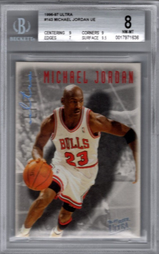 Michael Jordan, #143, 1996-97 Fleer Ultra Basketball NBA, BGS 8