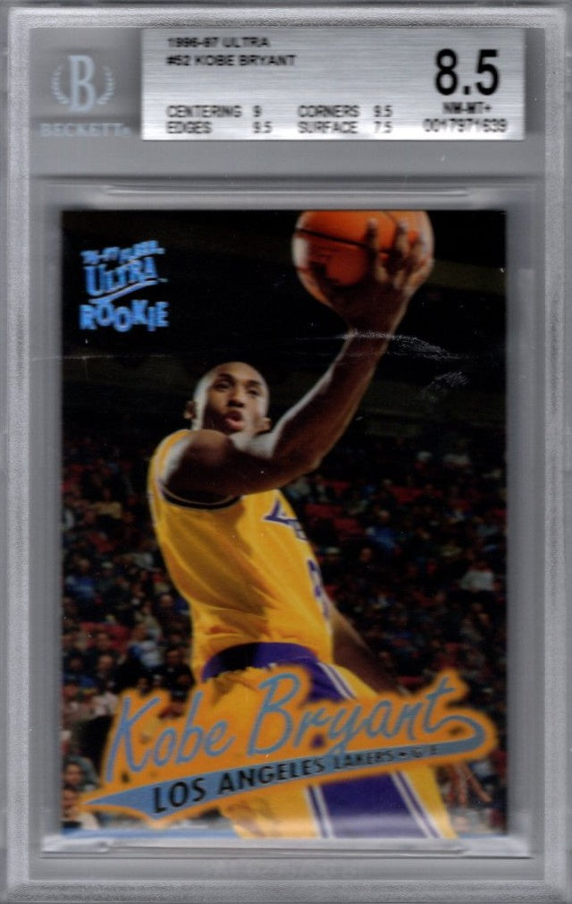 Kobe Bryant, RC, 1996-97 Fleer Ultra Basketball NBA, BGS 8.5