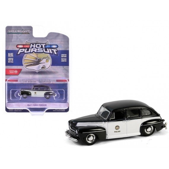 1947 Ford Fordor, Police Car, Hot Pursuit, 1:64 Scale Diecast Car
