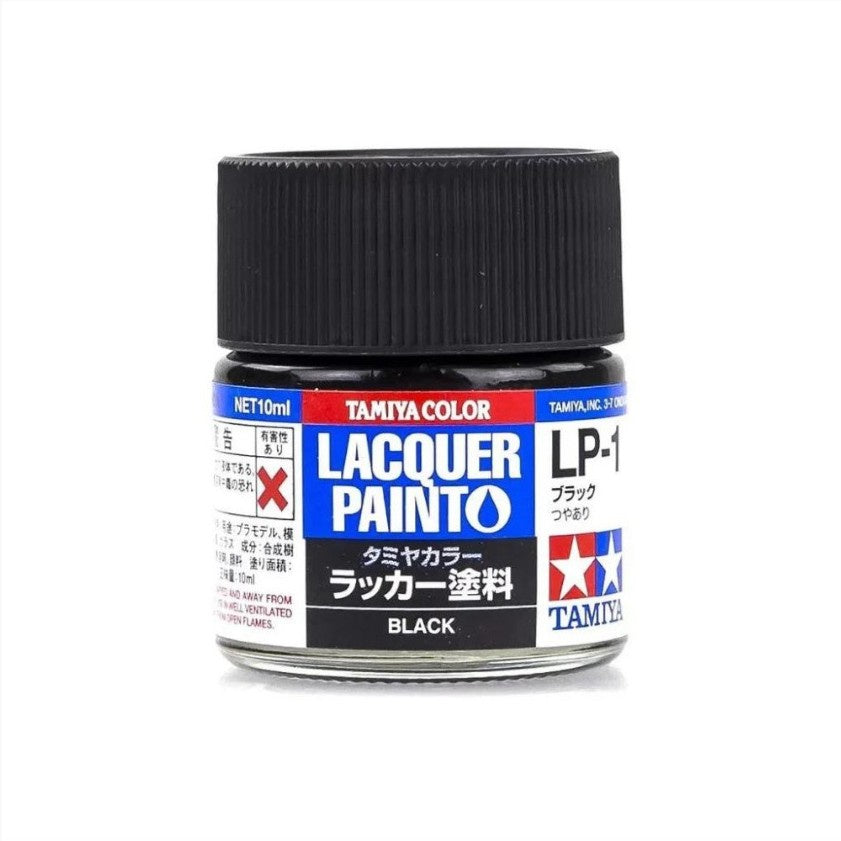 TAMIYA LACQUER PAINT LP-1 BLACK 10ml