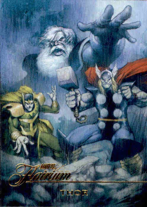 Thor, FT-18, Flairium, 2023 Fleer Marvel Flair