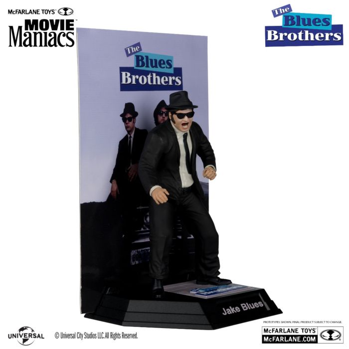 The Blues Brothers - Jake & Elwood Blues Movie Maniacs McFarlane Gold Label 6" Scale Posed PVC Figure 2-Pack