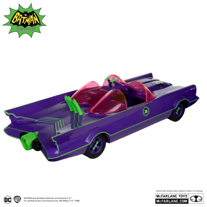 Batman (1966) - Batmobile & The Joker Figure DC Retro Gold Label 6" Scale Action Figure Vehicle 2-Pack