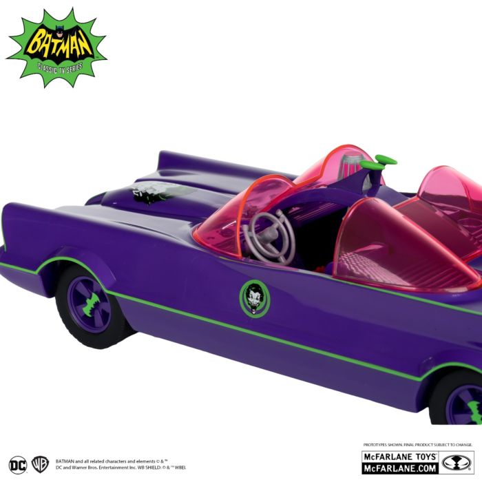 Batman (1966) - Batmobile & The Joker Figure DC Retro Gold Label 6" Scale Action Figure Vehicle 2-Pack