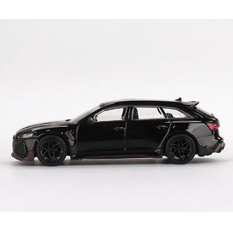 Mini GT, ABT Audi RS6 Johann Abt Signature Edition Black, 1:64 Scale Diecast Model Car