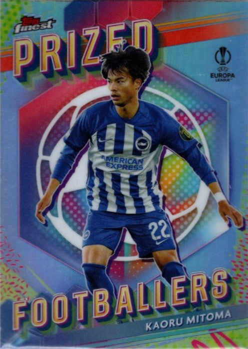 Kaoru Mitoma, Prized Footballer, 2023-24 Topps Finest UEFA Champions League Soccer