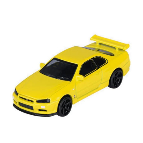Nissan R34 Skyline GT-R - Yellow - Majorette: JDM Legends, 1:64 Scale Diecast Car