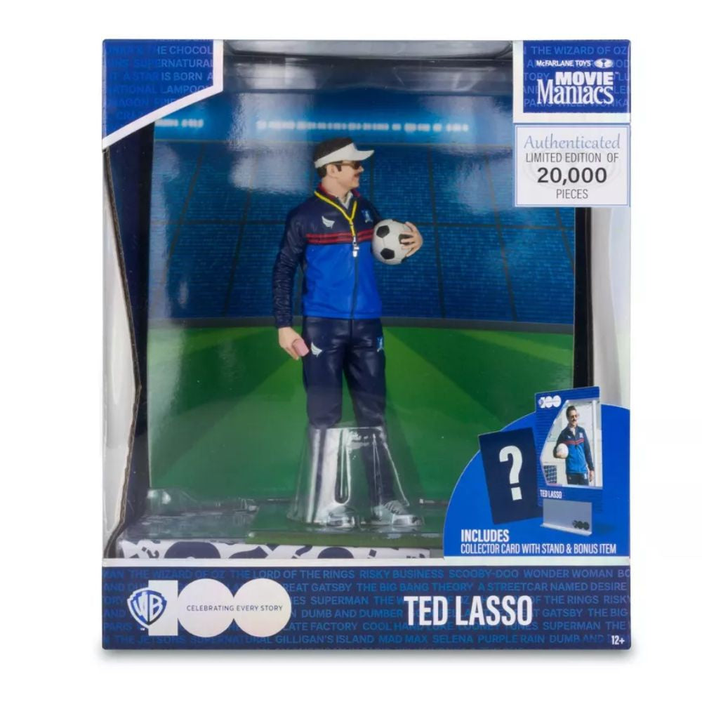 Ted Lasso McFarlane Movie Maniacs WB100, 6" Posed Figure
