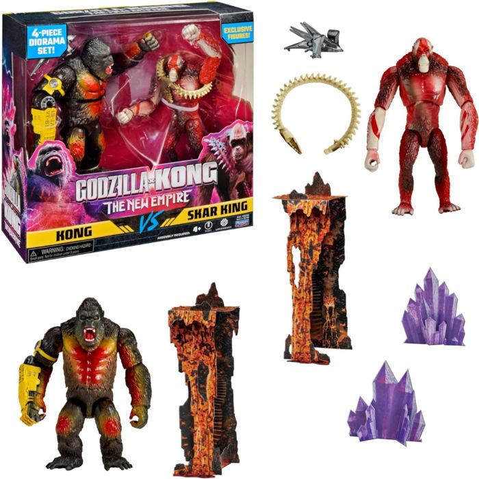 MonsterVerse Godzilla vs. Kong 2: The New Empire - Kong vs. Skar King 6" Action Figure 2-Pack