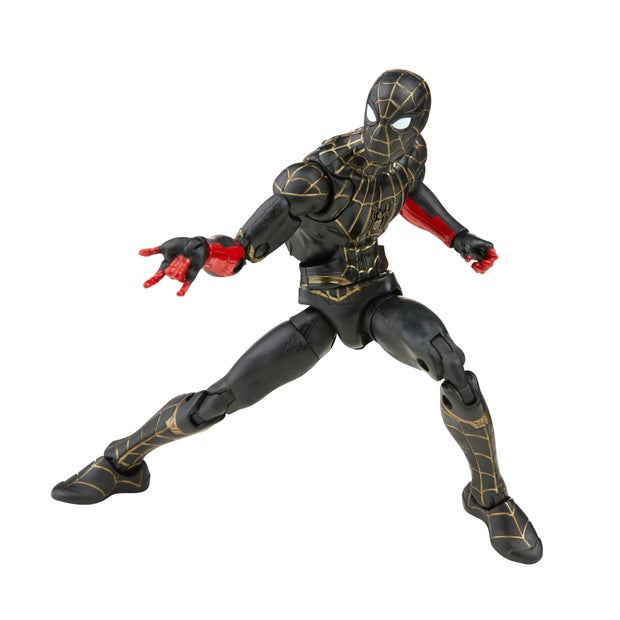 Marvel Legends Series: Spiderman No Way Home - Black & Gold Suit Spider-Man Action Figure