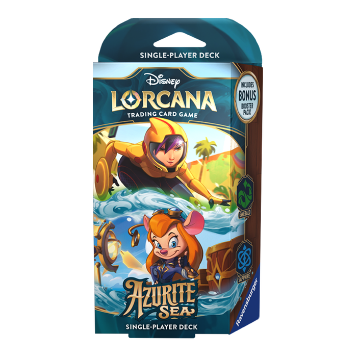 Disney Lorcana - Emerald/Sapphire - S6 Azurite Sea Single Player Deck