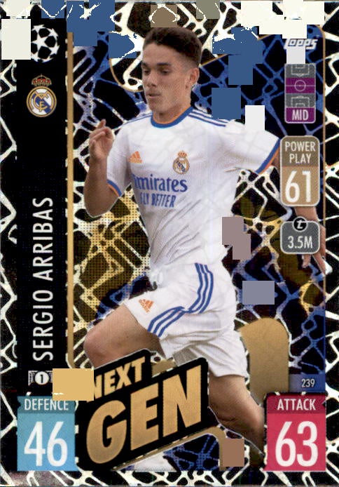 Sergio Arribas, Next Gen, 2021-22 Topps Match Attax UEFA Champions & Europa League