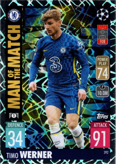 Timo Werner, Man of the Match, 2021-22 Topps Match Attax UEFA Champions & Europa League