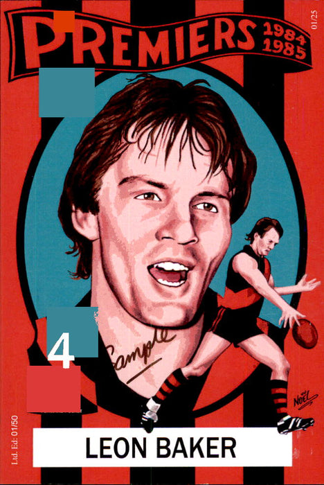 Essendon Bombers 1984-1985 Back to Back Premiers Card Set by Noel