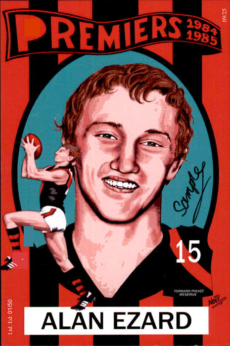 Essendon Bombers 1984-1985 Back to Back Premiers Card Set by Noel