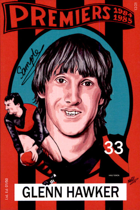 Essendon Bombers 1984-1985 Back to Back Premiers Card Set by Noel