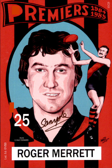 Essendon Bombers 1984-1985 Back to Back Premiers Card Set by Noel