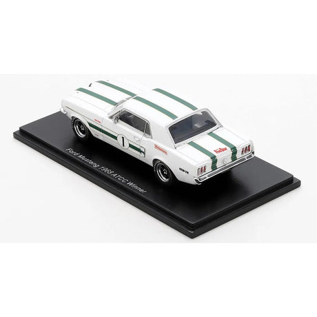 Spark SP278, FORD MUSTANG - 1968 ATCC WINNER - GEOGHEGAN - 1:43 Scale Resin Model Car