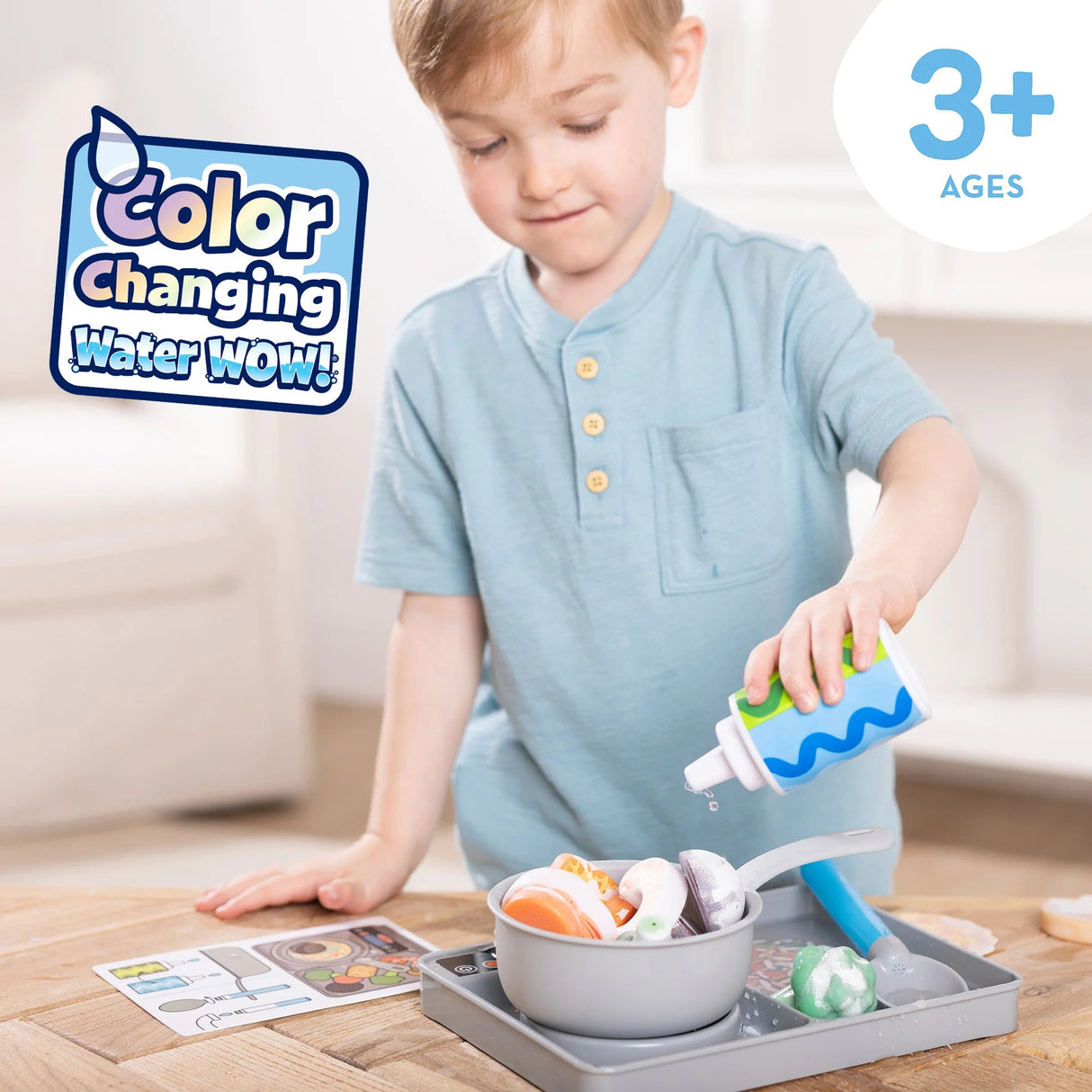 Melissa & Doug - Water WOW! Simmer & Stir Stove-Top Play Set