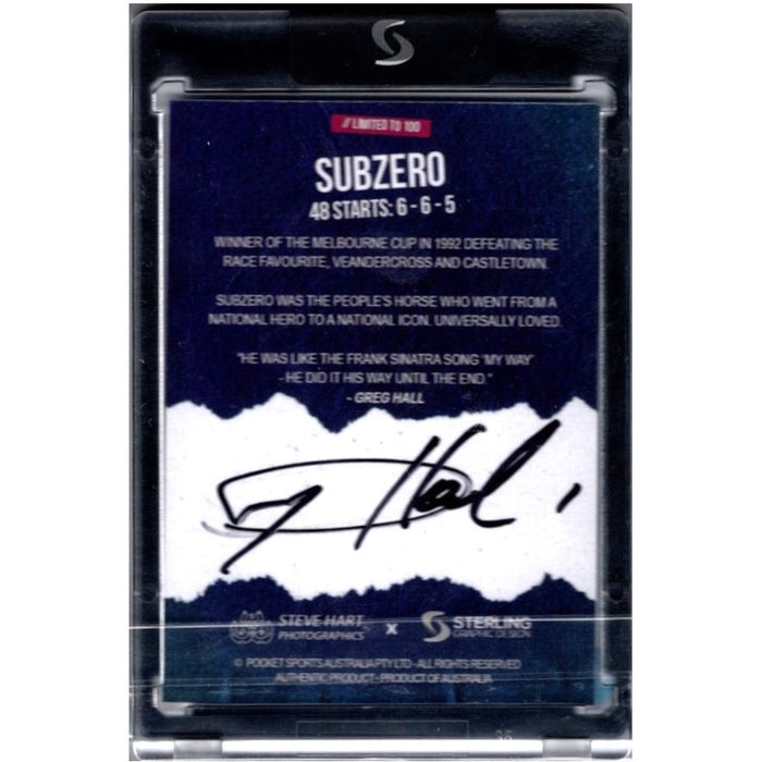 Subzero x Greg Hall, Signature Black Edition, Sideline Series