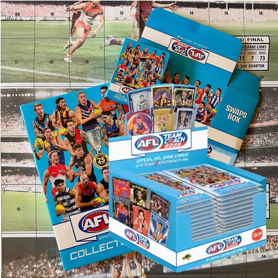 2025 Teamcoach AFL 36 pack Box & Album - MAX 2 PER CUSTOMER