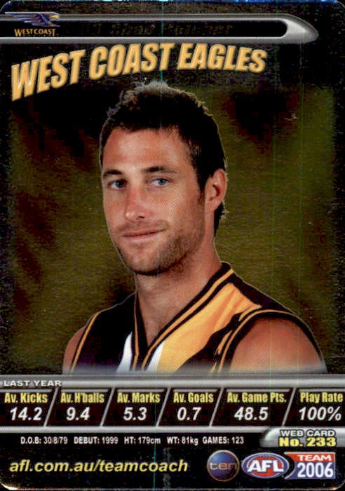 Chad Fletcher, Silver, 2006 Teamcoach AFL