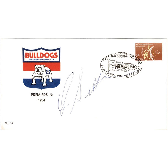 Charlie Sutton Signed Footscray Bulldogs Envelope