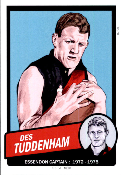 Essendon Bombers Captains Card Set by Noel