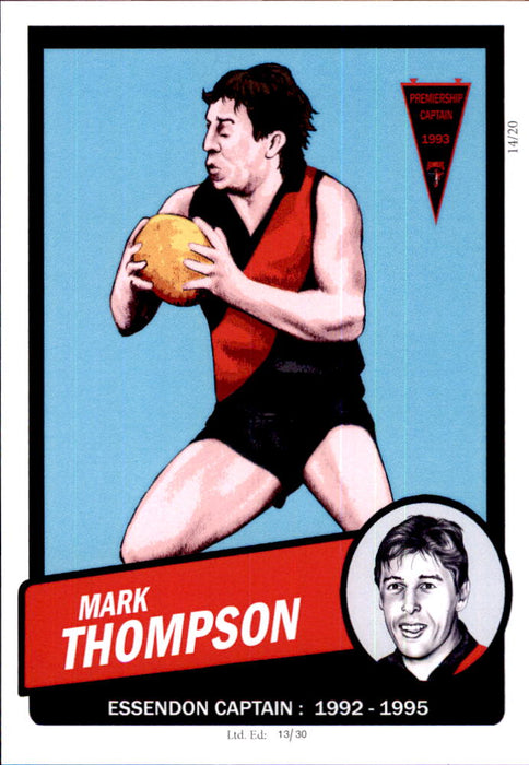 Essendon Bombers Captains Card Set by Noel