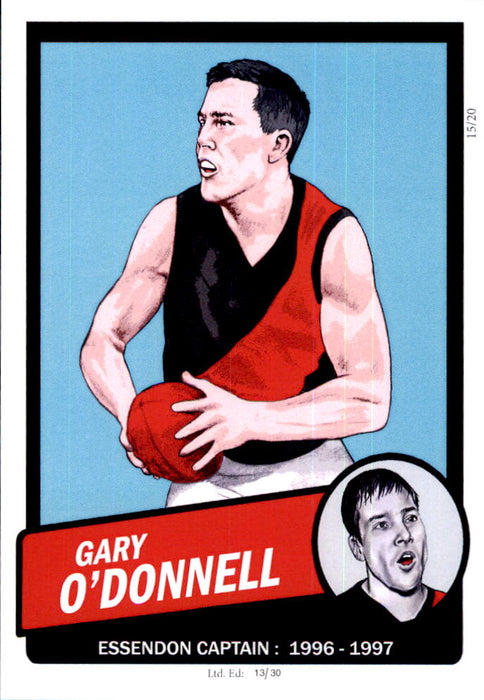 Essendon Bombers Captains Card Set by Noel