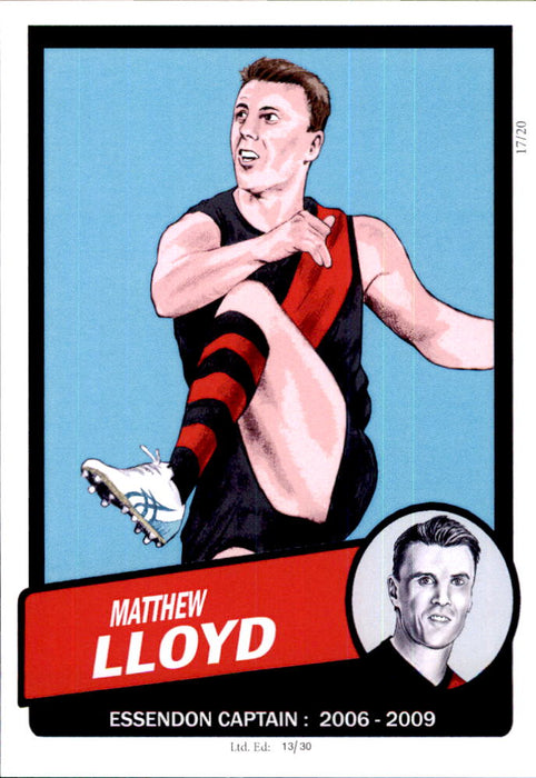 Essendon Bombers Captains Card Set by Noel