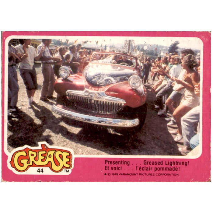 Presenting......Greased Lightning, #44, 1978 Topps GREASE Collector Cards - French Version