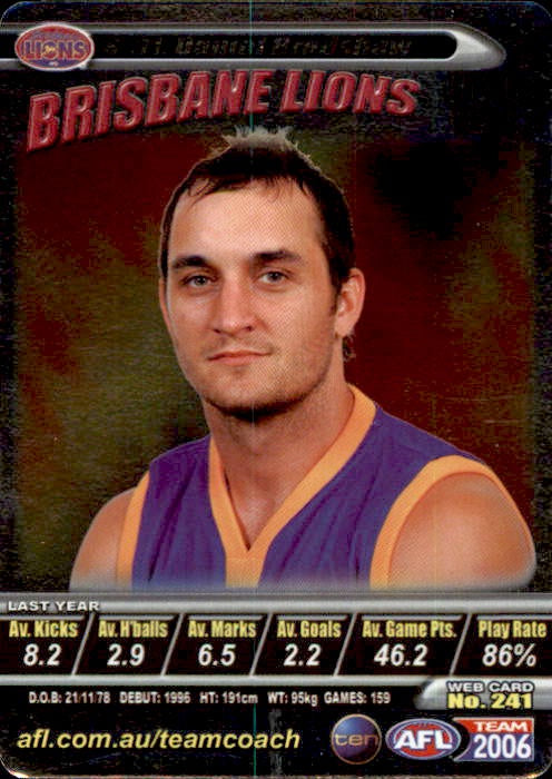 Daniel Brayshaw, Silver, 2006 Teamcoach AFL