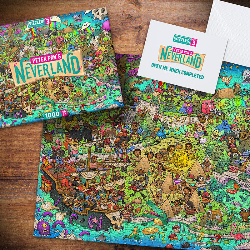 Vizzles Peter Pan's Neverland 1000pc Jigsaw Puzzle
