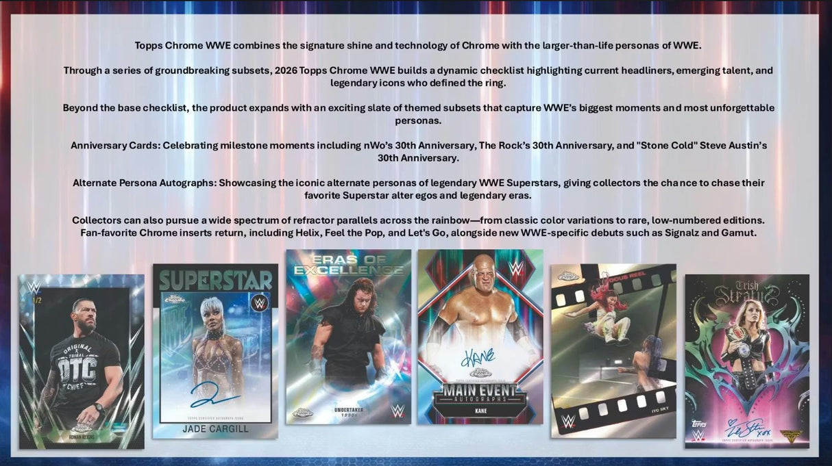 2026 Topps Chrome WWE Wrestling Blaster Box