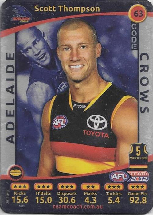 2012 Teamcoach AFL Silver Parallel card - 1 to 200 - Pick Your Card