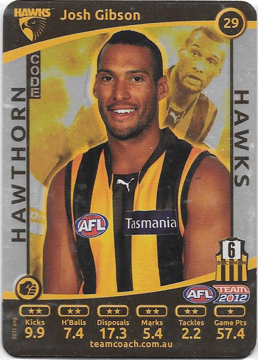 2012 Teamcoach AFL Silver Parallel card - 1 to 200 - Pick Your Card