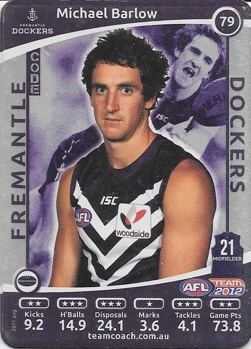 2012 Teamcoach AFL Silver Parallel card - 1 to 200 - Pick Your Card