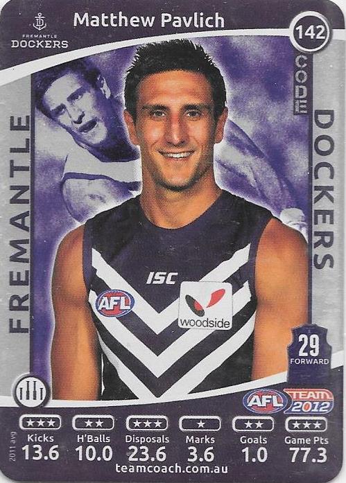 2012 Teamcoach AFL Silver Parallel card - 1 to 200 - Pick Your Card