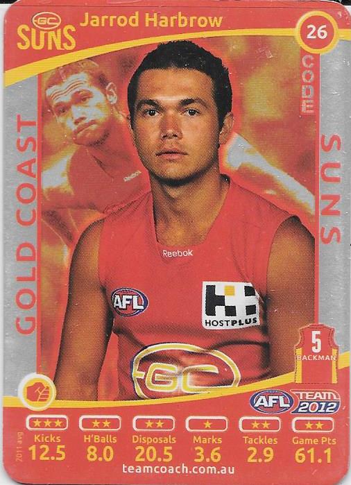 2012 Teamcoach AFL Silver Parallel card - 1 to 200 - Pick Your Card