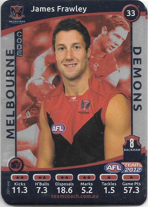 2012 Teamcoach AFL Silver Parallel card - 1 to 200 - Pick Your Card