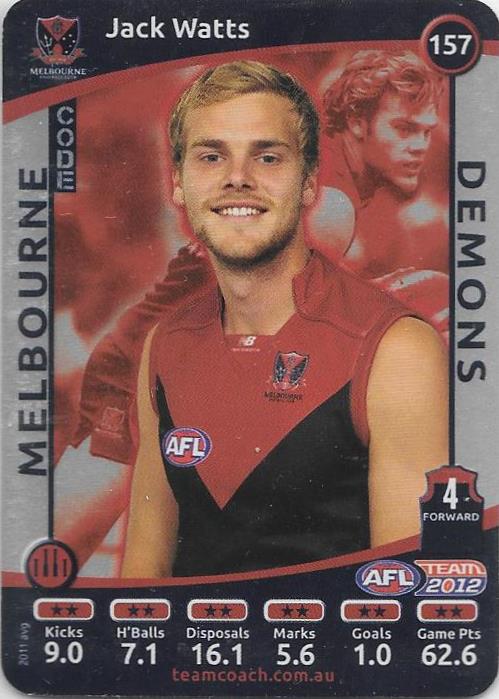 2012 Teamcoach AFL Silver Parallel card - 1 to 200 - Pick Your Card