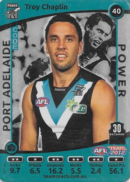 2012 Teamcoach AFL Silver Parallel card - 1 to 200 - Pick Your Card