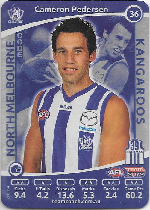 2012 Teamcoach AFL Silver Parallel card - 1 to 200 - Pick Your Card