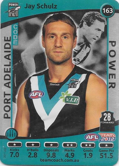 2012 Teamcoach AFL Silver Parallel card - 1 to 200 - Pick Your Card