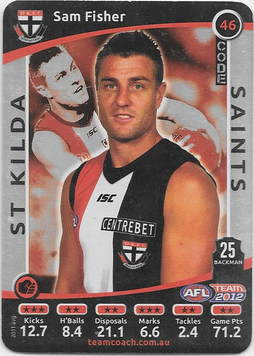 2012 Teamcoach AFL Silver Parallel card - 1 to 200 - Pick Your Card