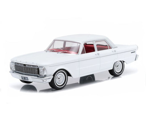 1965 XP Ford Falcon Sedan- White Sealed Body, 1:18 Diecast Vehicle