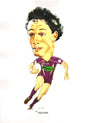 Billy Slater, Big Head, GregsArt A4 Print